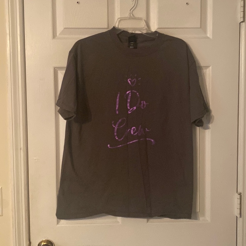 Purple and Gray I Do Crew Shirt💍